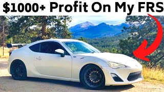 How I Turned A Profit On My Childhood Dream Car [] SCION FRS FLIP Subaru BRZ Money Making Mods