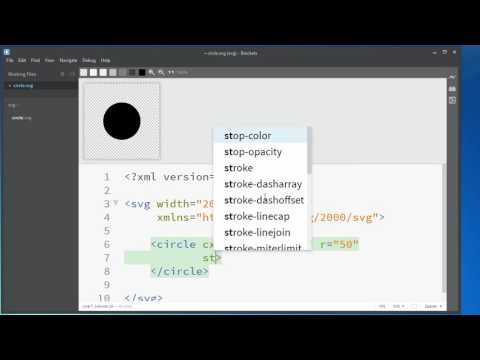 SVG - How to Draw a Circle with a Blue Stroke (or custom color stroke)