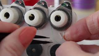 How to thread a Happy Japan embroidery Machine