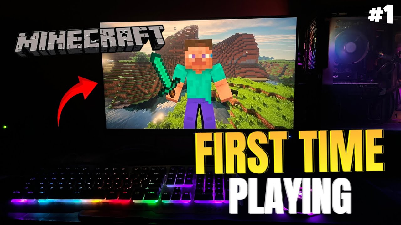 Computer Playing Mc Playing Minecraft on PC for the First Time | My First Experience | EP-1 ...