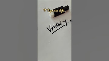 V Signature Style🔥|Best V Letter Signature Design 2025 #song #music #shorts #pen #signature