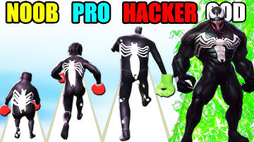 NOOB vs PRO vs HACKER vs GOD in Titan Rush 3D (Big Update)