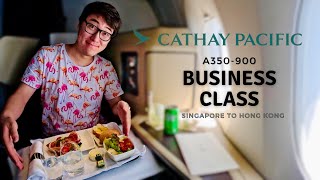 Disappointing Food in Cathay Pacific Business Class | A350 from Singapore to Hong Kong