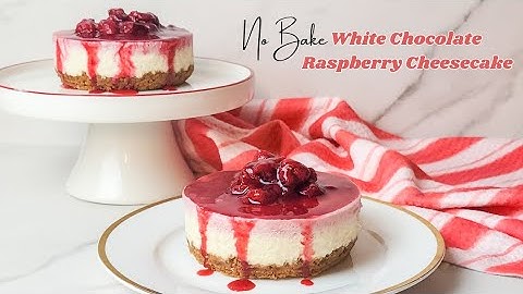 No Bake White Chocolate Raspberry Cheesecake | How to Make Mini Cheesecakes | Mini Desserts