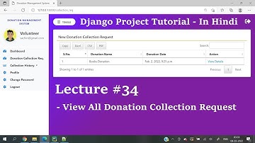 #34 Python Django Project - Donation Management System || Hindi