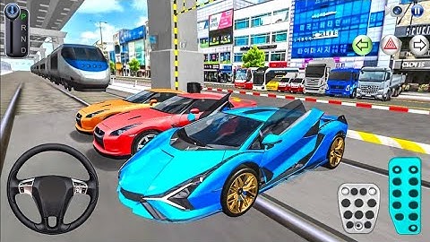 New Three SuperCar vs Bullet Train - Android Gameplay 2025 - 3D Driving Class - Android ios Game