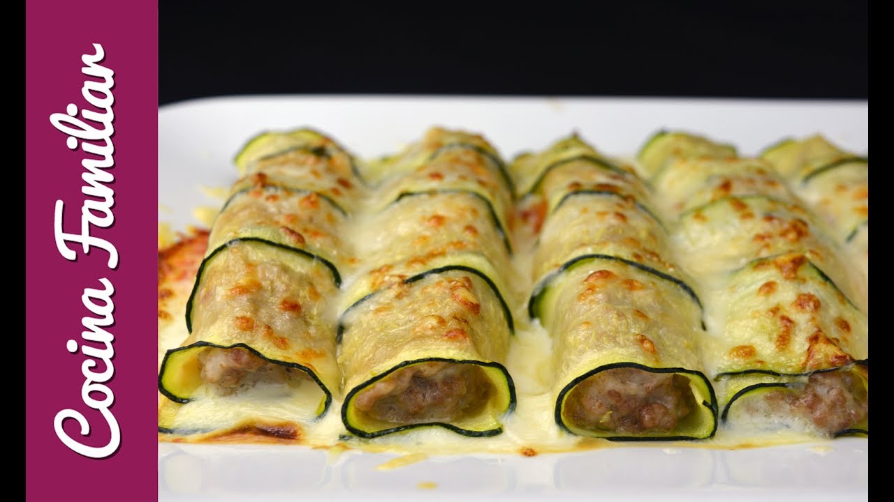 Receta de canelones de calabacín con parmesano paso a paso | Recetas caseras de Javier Romero
