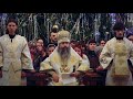 Orthodox christian chant  in the dark night