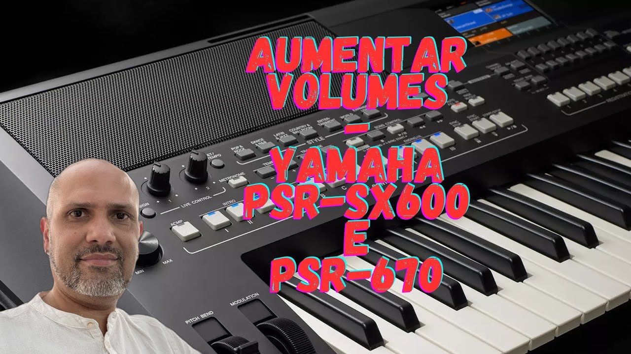 Como aumentar volumes dos timbres do seu teclado #yamaha #s670 e #sx600 #tutorial @Digao ritmos e samples para teclados