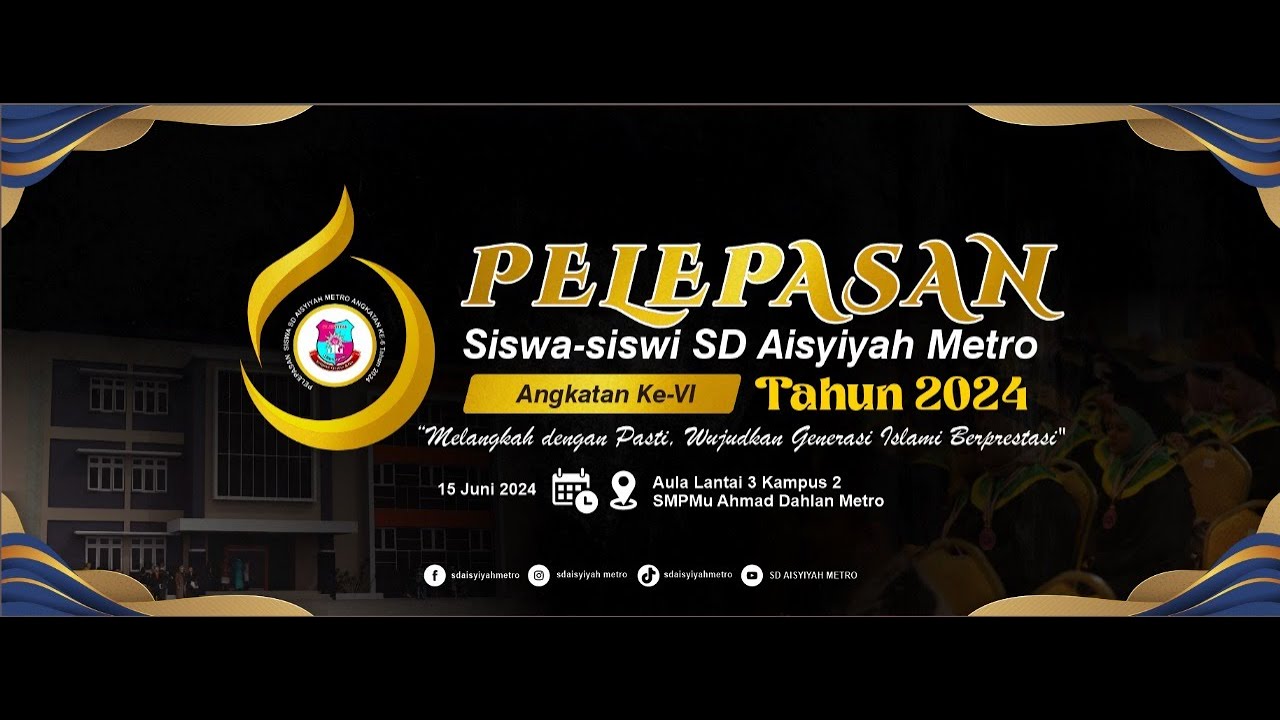 (HARU) PELEPASAN SISWA KE-6 SD AISYIYAH METRO 2024
