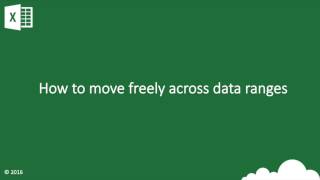 Excel - How to move freely across data ranges