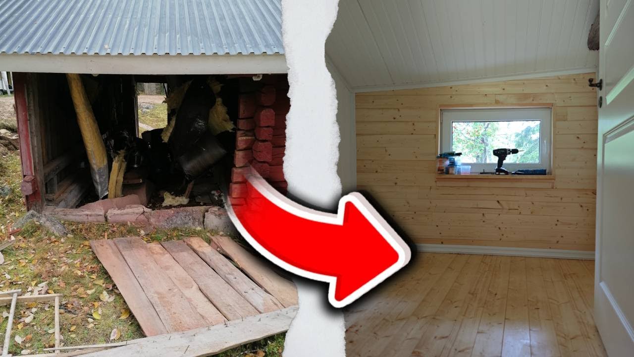 So bauen wir ein Badezimmer in einem alten Anbau!