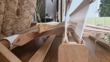 how to warp and threadle rigid heddle loom for double weaving