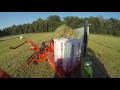 Kuhn sw 1614  square bale wrappers in action