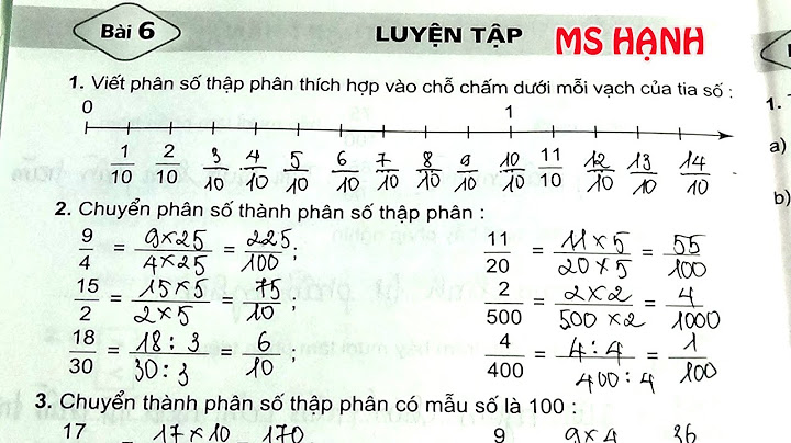 Giải vở bài tập toán lớp 5 bài 6 năm 2024