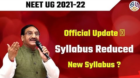 Neet 2021 Syllabus Reduced | Official Update 🔥 | New Syllabus ? | Neet 2021 latest news