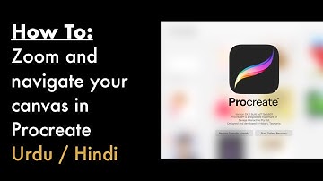 How to zoom and navigate your canvas in Procreate | Urdu | Hindi | digitalmolica