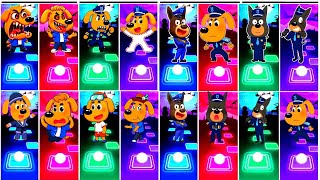 Sheriff Laborador Exe Team All Video 🆚  Who is The best? 🎶Tiles Hop Edm Rush  Game  screenshot 4