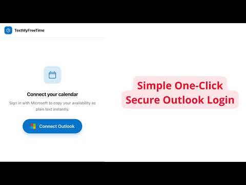 TextMyFreeTime: Copy Outlook/Google Calendar Availability as Plain Text video preview 2
