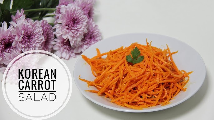 Korean Carrot Salad with Coriander - Alyona's Cooking