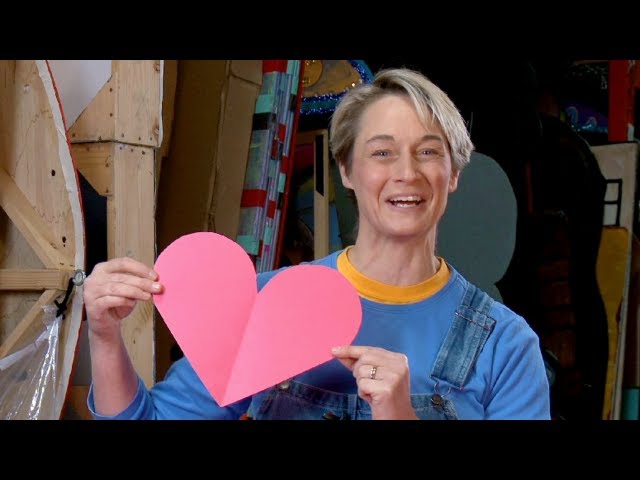 How to cut a heart out of paper - TinkerLab