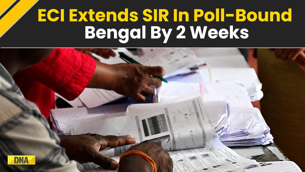 Bengal News: ECI Extends SIR Deadline In Poll-Bound West Bengal By Two Weeks