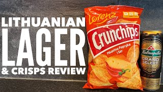 Kalnapilis Grand Select Lager Review With Lorenz Crunchips Pikantna Papryka I Ser