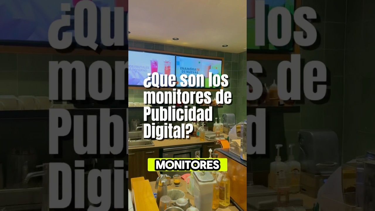 Monitores de publicidad digital para tu negocio #avisiodigital #tecnologia #ventasinteligentes