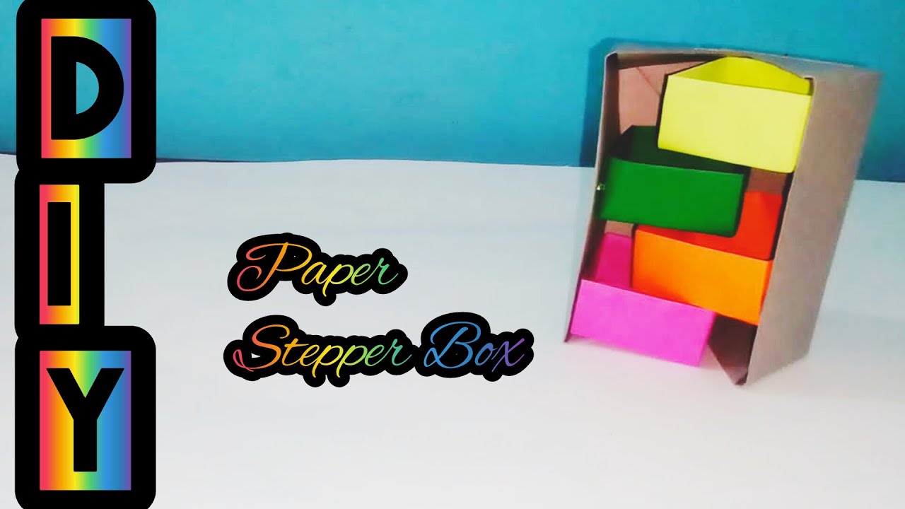 Paper stepper organizer DIY How to make paper organizer box/stepper