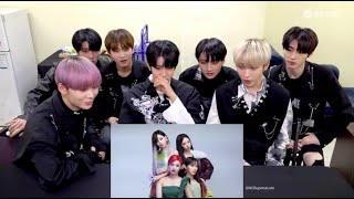 [request] Enhypen reaction to Aespa Next Level Album Jacket Behind [fanmade]