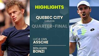 Luca Van Assche vs Benjamin Bonzi Highlights | Quebec City 2026 Quarter-final