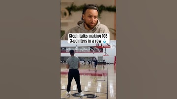 Steph on when he made 105 straight 3s 🤯 (via @Complex, @speedymorman, @warriors)