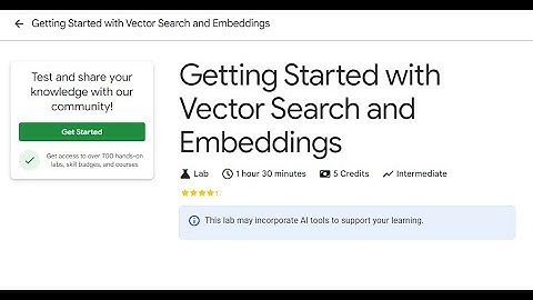 Getting Started with Vector Search and Embeddings - GenAI Students Interactive session