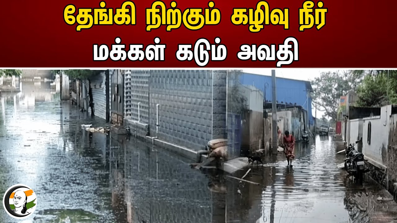 தேங்கி நிற்கும் கழிவு நீர்! மக்கள் கடும் அவதி | Thoothukudi Flood