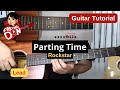 PARTING TIME lead guitar tutorial |  ROCKSTAR - music by Paul Sapiera
