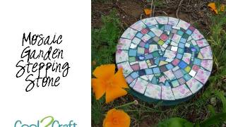 In this video, EcoHeidi Borchers shows how to cut, glue, grout and clean a mosaic stepping stone. Featured on Cool2Craft TV. For 