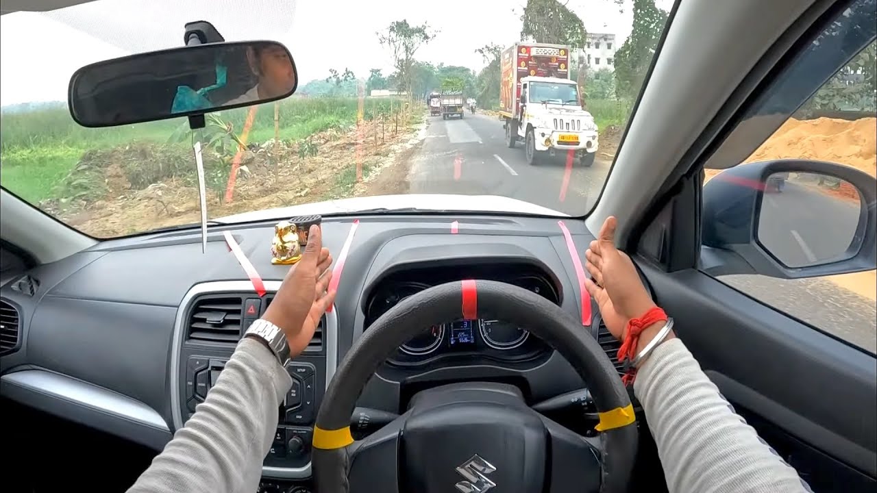 Steering Left Side to Right Side judgement Steering control for beginners Car driving