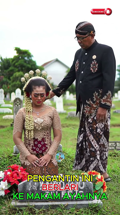 Pengantin ini Lari Menuju Makam Ayahnya #shorts #wedding #pengantin
