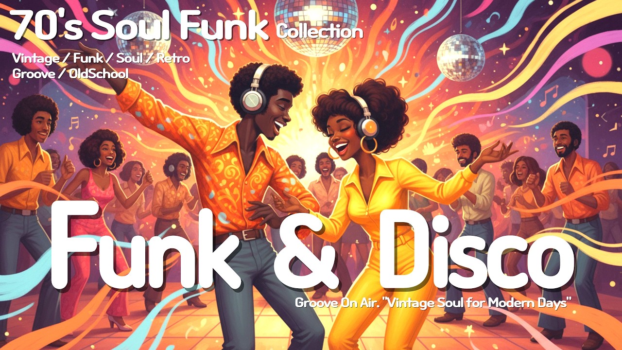 Фанк и соул 70-х и диско ✨ Скучаете по винтажному вайбу? 📻 Хаус, Олдскул, Ретро