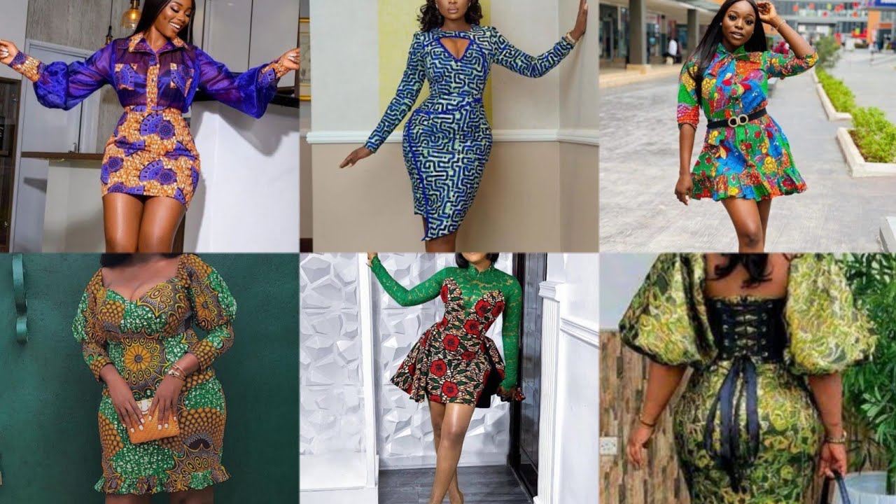 Ankara Short Gowns