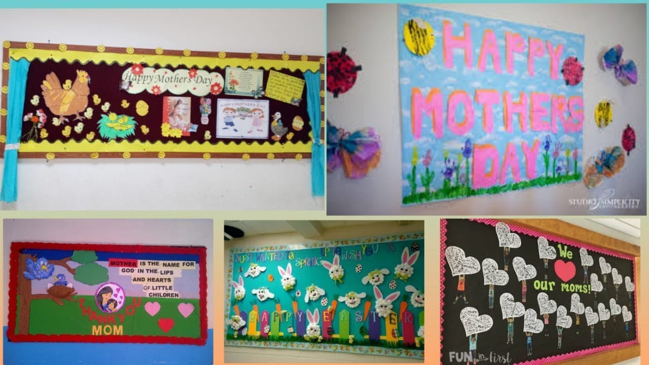 Mother's day display board ideas Amazing notice board ideas on