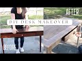 DIY makeover !  Free Desk transformation ! Trash to treasure .