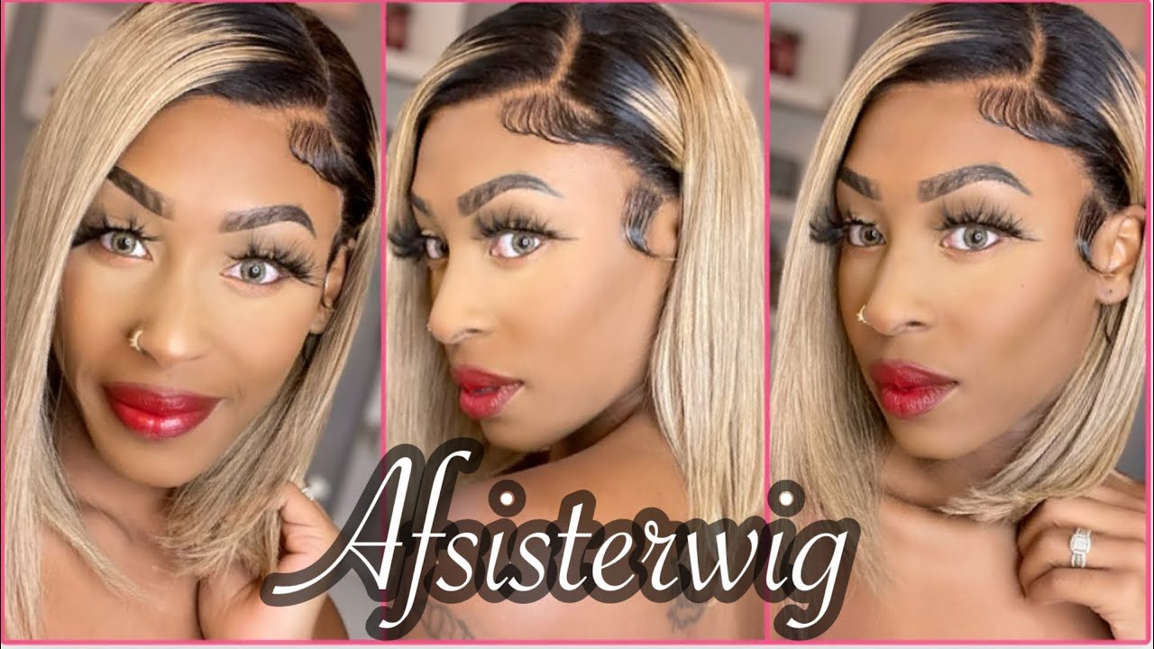 blonde lace front wig unit install Ft. Afsisterwig ITS Jasmine