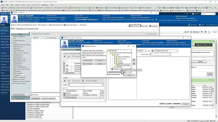 Organizing Favorite Orders in Cerner PowerChart
