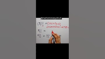 Double Factorial 📚💡✍️,#maths #shorts #knowledge #factorial #exam #school #viral #trending #youtube