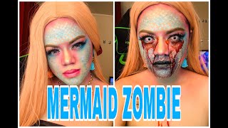 HALLOWEEN MERMAID TO ZOMBIE MAKEUP 2019 / FILIPINA BLOGGER IN NORWAY screenshot 4