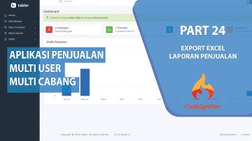Aplikasi Penjualan Dengan Codeigniter - Part 24- Export Excel Laporan Penjualan