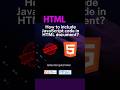 How to include javascript code in html part-11 #js #html #css #html #javascript #interviewquestions