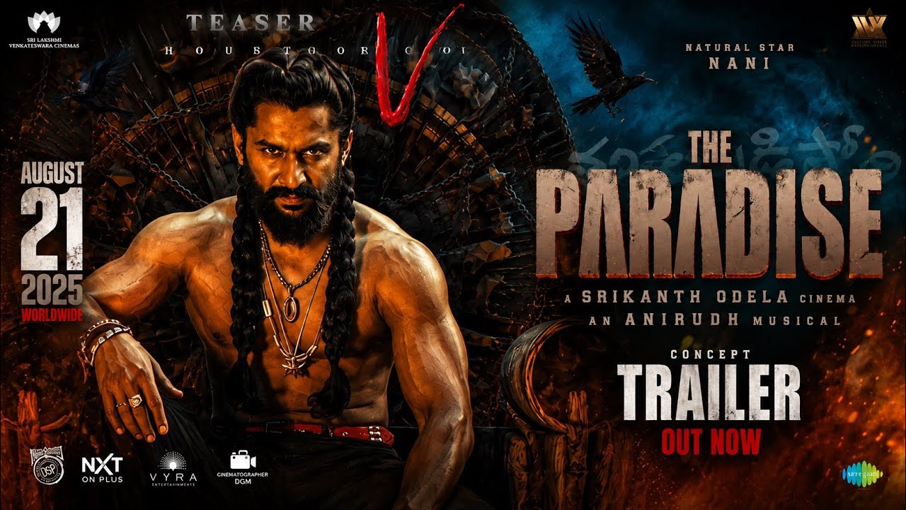 The Paradise Trailer | Nani | Srikanth Odela | Anirudh | Nani Paradise Trailer 