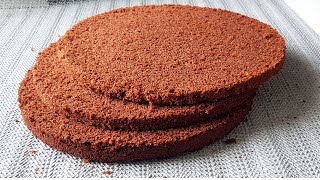 Шоколадный Бисквит для Торта Рецепт на кипятке / Chocolate Sponge Cake Recipe on boiling water